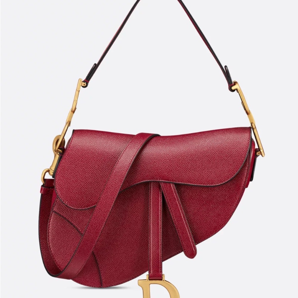 Dior Red Saddle Bag